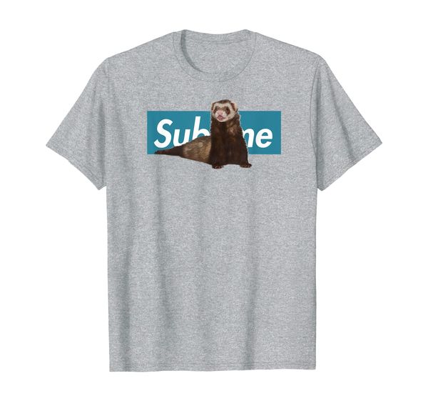 

adorable ferret t-shirt, cute ferret shirt in blue box t-shirt, White;black
