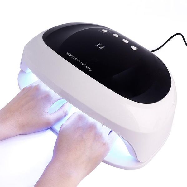 

nail dryers led display for pedicure manicure 72w large dryer uv lamp intelligent sensor gel dry device timer setting