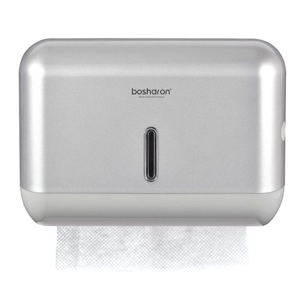 

paper towel dispenser z n fold hand wall mounted lockable tissue holder for kitchen home commercial washroom white silver color toilet holde