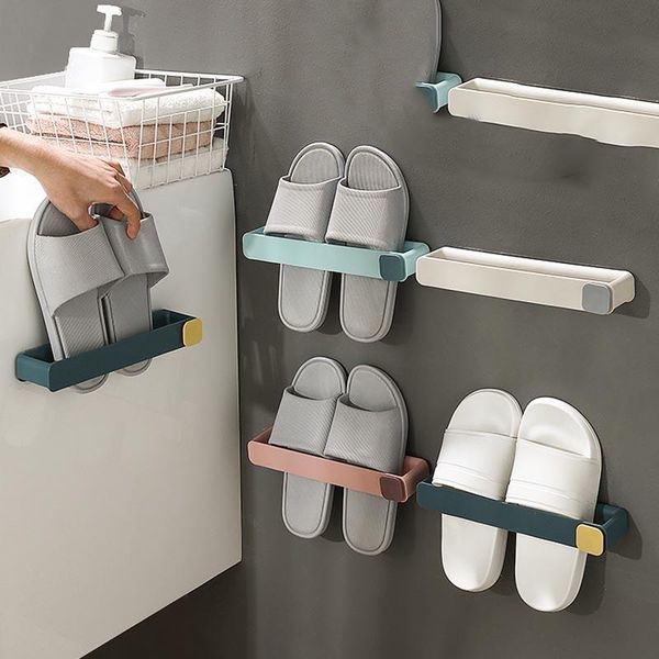 

clothing & wardrobe storage wall mounted shoe rack punch foldable shoes hanger slippers shelf high heels sports organizer