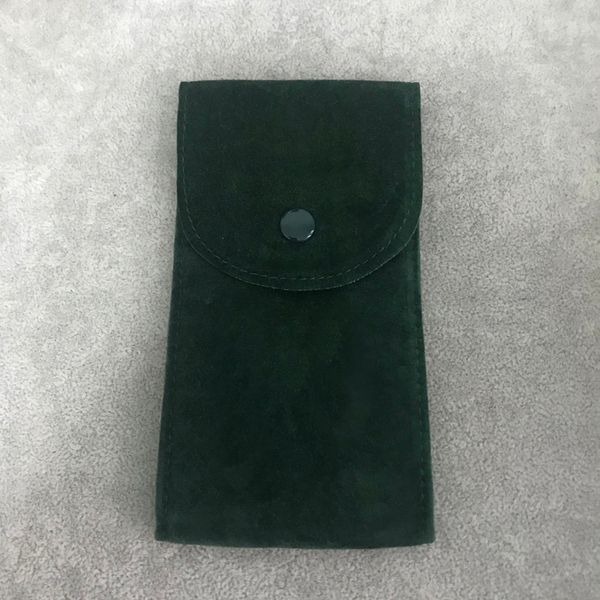 

1pcs watches pockets gift green storage bag watch protect green pocket smooth flannel pouch mens or womens228n, Black;blue