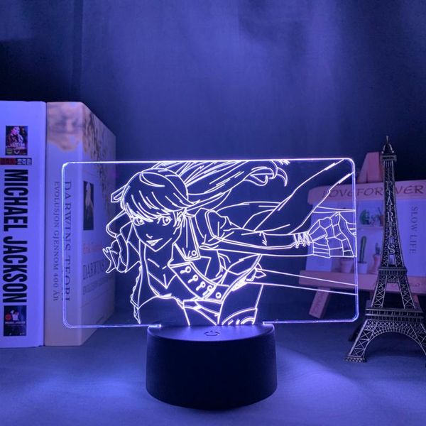

night lights persona 5 sumire yoshizawa led light for bedroom decor nightlight birthday gift anime 3d lamp