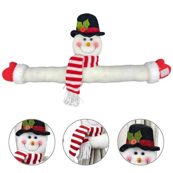 

curtain & drapes 2pcs christmas style buckle decorative ring (old man + snowman)