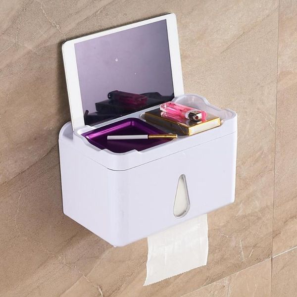 

bathroom storage & organization toilet paper holder with ashtray waterproof punch-wall mounted roll tube box tray tissue shelf