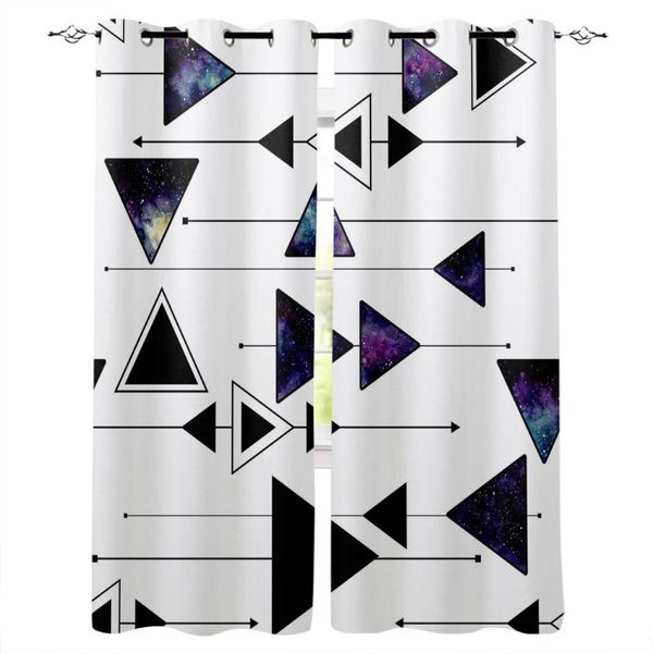 

curtain & drapes triangle line black modern window curtains living room kitchen home decor bedroom treatment