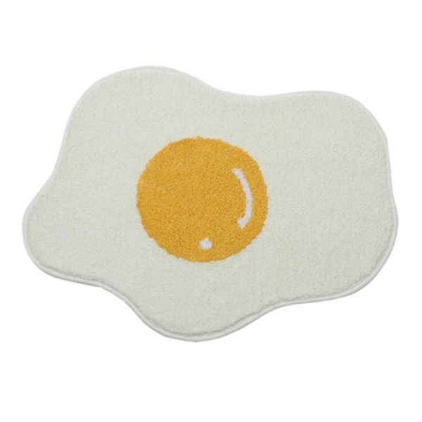 

carpets cartoon carpet poached egg children's floor mat entering door bathroom toilet