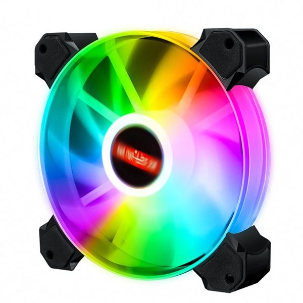 

120mm pc case fan dual hydraulic bearing addressable rgb argb cooling for deskcomputer cooler water fans & coolings