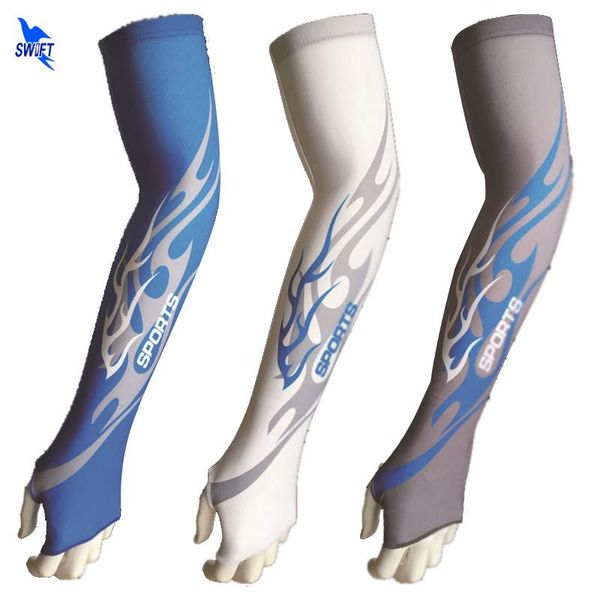 

elbow & knee pads 1 pair upf50+ uv protection cycling sleeves armwarmer mtb bike bicycle sun breathable riding fishing golf arm, Black;gray