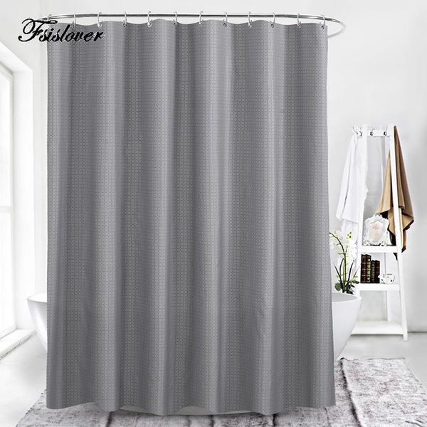 

shower curtains fsislover waterproof curtain with 12 hooks bathing sheer for home decoration bathroom accessaries 180x180cm 180x200cm