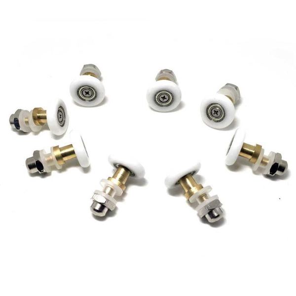 

8 shower door rollers runners wheels pullers 27x 5.5mm, set other hardware