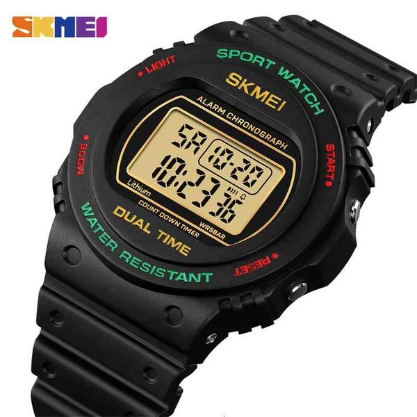 

skmei 50m waterproof mens watch military count down sport watches led display digital wristwatch clock relogio masculino 1776