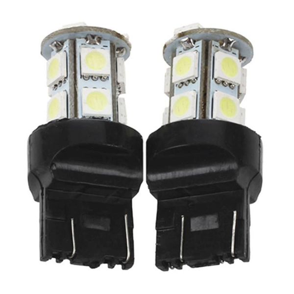 

car headlights 2x auto lamp bulb t20 7443 13 smd leds hyper white light 12v