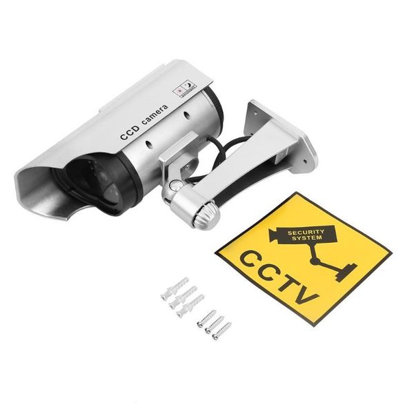 

cameras dummy camera solar battery powered flicker blink led fake indoor outdoor surveillance security cctv