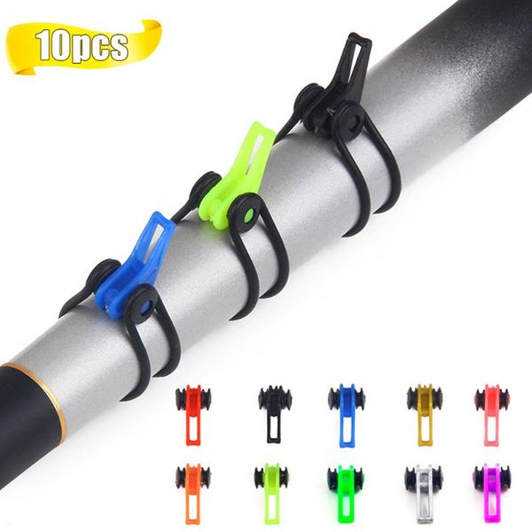 

fishing accessories 10pcs/bag plastic hook keeper for rod pole lures bait safety holder chub carp easy-fishing tackle hooks