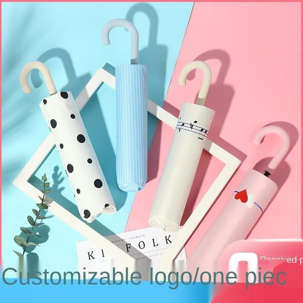

umbrellas fashion sunny umbrella for female japanese students, three-fold automatic opening umbrella, anti-ultraviolet sunscreen