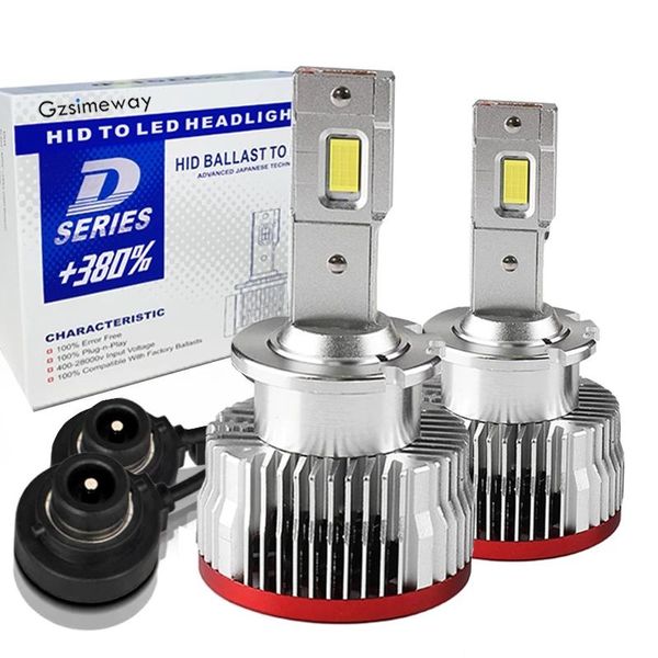 

plug and play led replacement original hid bulb d1s d3s d2r d4s d4r d5s d8s canbus car headlight 32000lm 6000k auto lamp 12v headlights