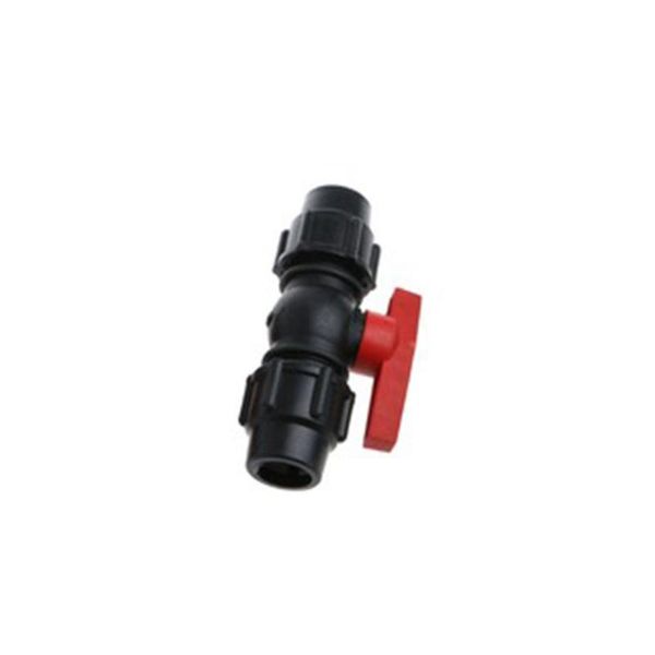 

watering equipments ball valve connector black+red pipe locking