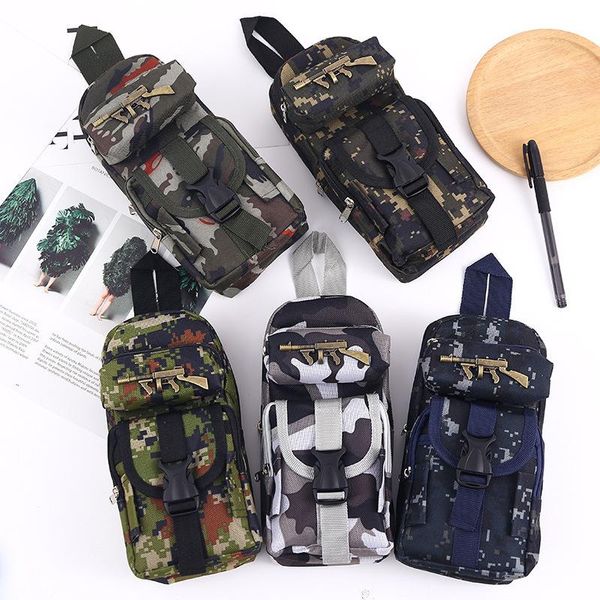 

camouflage zipper large capacity pencil case kawaii multifunction pencilcase boy storage pen for school stationery supplies bags