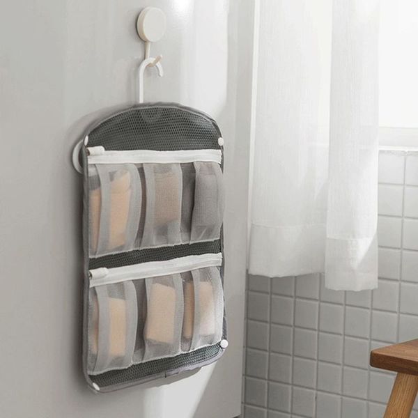 

storage boxes & bins household socks laundry bag foldable mesh net washing machine protected bags for short drying