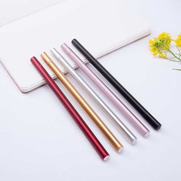 

gel pens 1pc kawaii shiny simple pen marker neutral black ink 0.5mm student school office supplies stationery papeleria sl1098