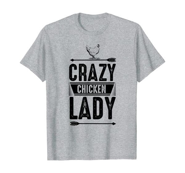 

crazy chicken lady hen farmer t-shirt, White;black