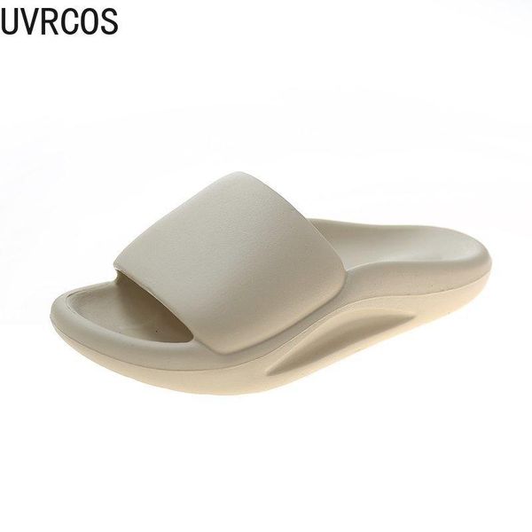 

summer women's slippers fashion all-match pure color simple uppers wide home wear platform 2021, Black