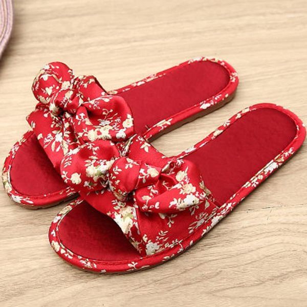 

women bowknot flat slippers girls flip flops summer shoes cool beach jelly drop #31, Black