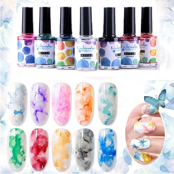 

gel nail polish 1 pcs diy watercolor ink blooming smoke smudge varnish manicure art1