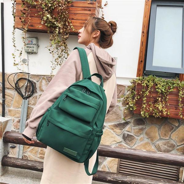 

backpack women 2021 casual canvas school lapoutdoor hiking travel waterproof large