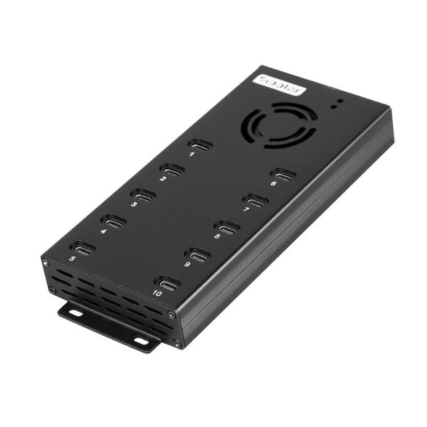 

hubs sipolar 120w powered industrial multiple 10 port usb-c charger hub type-c charging station for mobile tablets