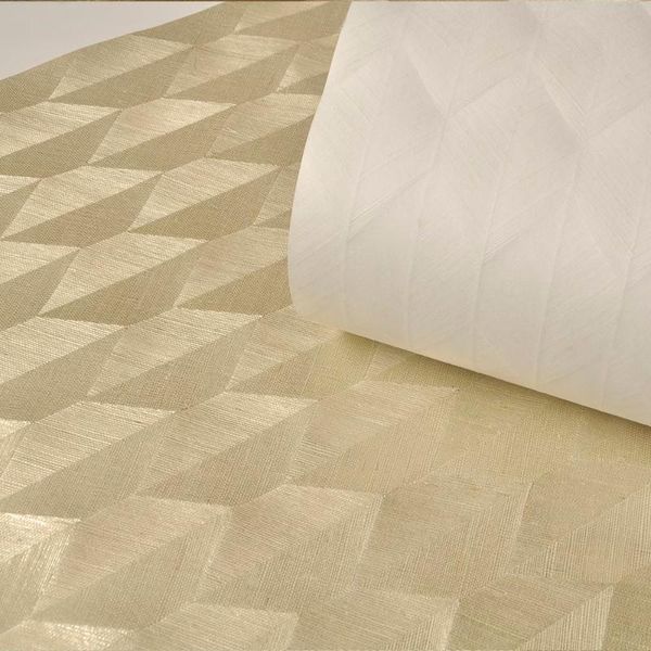 

wallpapers hand made wallcovering natural fabric textured silver geometric desgins morden wallpaper for home decoration el wall