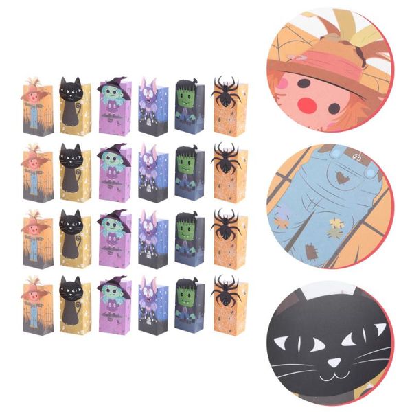 

gift wrap 1set themed packing bags lovely cartoon brown paper