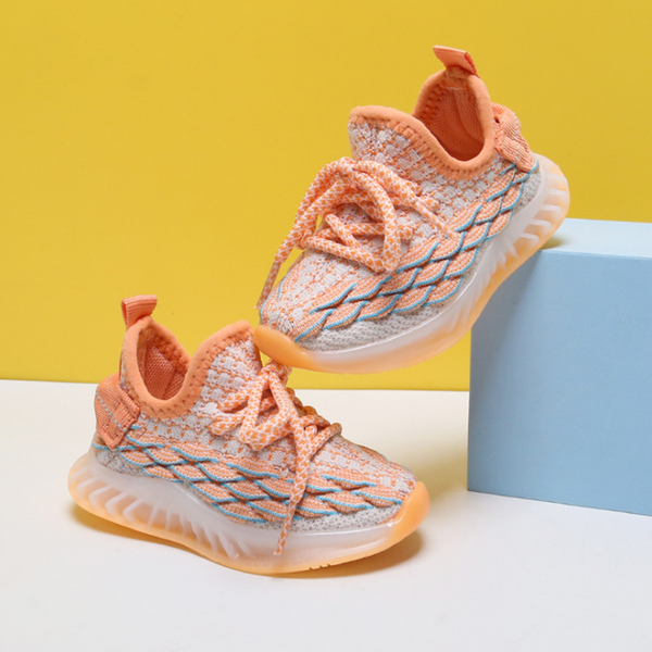 

2021 Spring/Autumn New Baby Shoes Soft Non-Slip Infant First Walkers Breathable Knitting Girl Boy Toddler Shoes Kid Sneaker, Gray