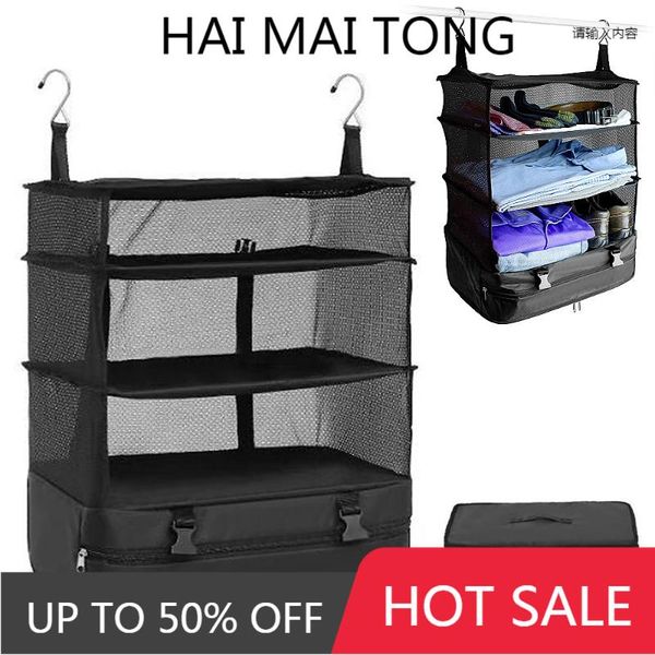

storage bags outdoor camping portable foldable hanging bag mesh package accessories multi tool