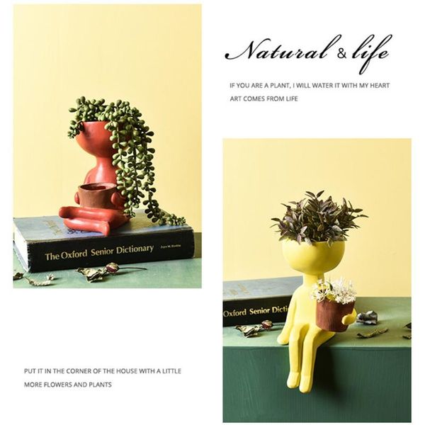 

vases flower vase decoration home resin pot basket nordic style living room for