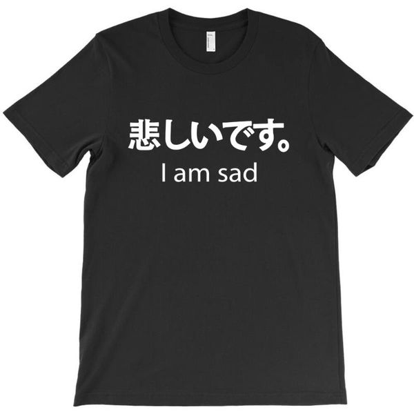 

men's t-shirts i am sad t-shirt male short sleeved round neck cotton t shirts for men the sleepy donut mens white shirt, White;black
