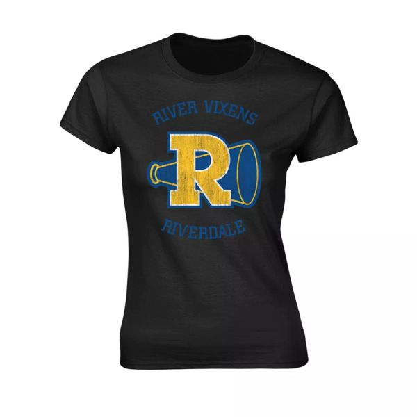 

ladies riverdale river vixens authorized women women t-shirt, White;black