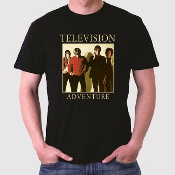 

new television band adventure men's black t-shirt size s to 3xl, White;black