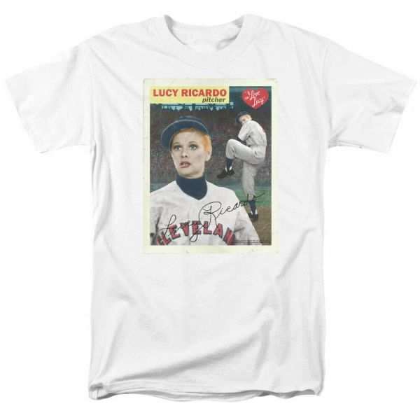

i love lucy trading card t shirt licensed funny tv show tee white, White;black