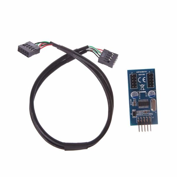 

hubs pc case internal 9 pin usb 2.0 to dual pcb double chipset enhanced cable