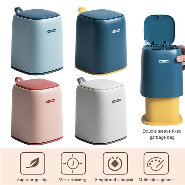 

waste bins creative home desktrash bin table with lid mini for office and car