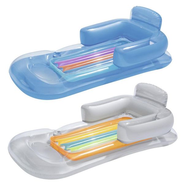 

inflatable floats & tubes floating drain on sports party backrest swimming row recliner bed water beach mat