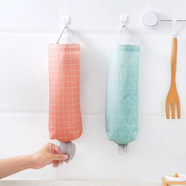 

storage bags 1pcs bag wall-mounted grocery organizer home kitchen bottom hole durable dustproof waterproof garba i8z1