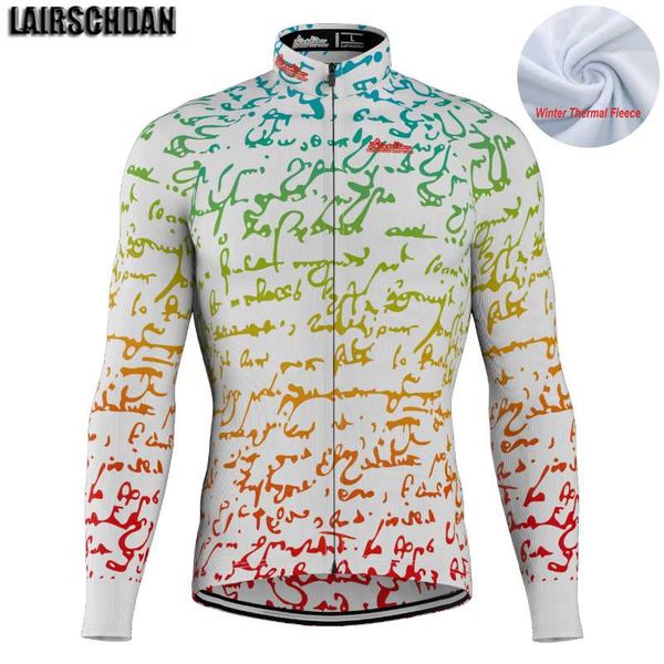 

racing jackets lairschdan ropa ciclismo hombre invierno 2022 warm cycling jersey long sleeve sportwear road bicycle riding mtb bike clothes, Black;red