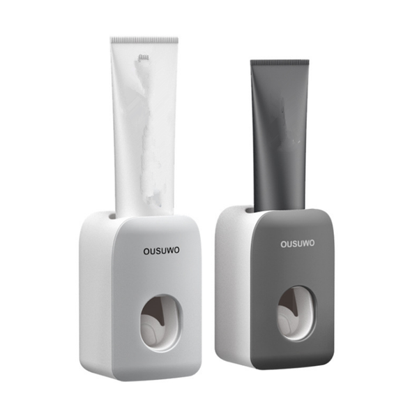 

automatic toothpaste dispenser dust-proof squeezers toothbrush holder wall mount stand bathroom accessories set bath accessory