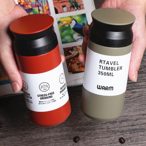

water bottles simple vacuum mug fashionable men 's and women handy cup harajuku students tea coffee cups can be customized