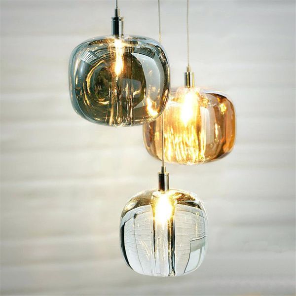 

pendant lamps modern luxury crystal amber shade lights bedroom living room lamp restaurant bar window hanging fixtures