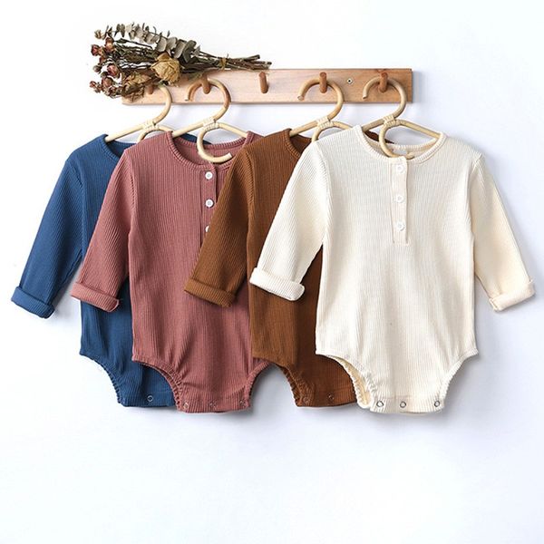 

baby clothing autumn winter 2022 new knitted long sleeve creeping suit 0 to 3 years old boy girl jumpsuit newborn clothes, Blue