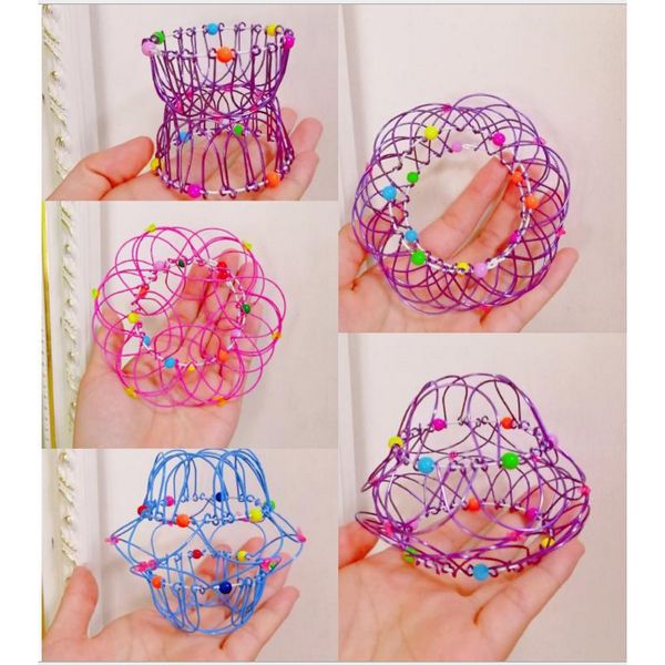 

Fidget Toys Popit Make Magic Steel Iron Ring Decompression Flexible Basket Soft Magical Toys Anti Stress Kids Gifts Juguetes