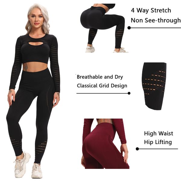

2 piece seamless sports sets workout yoga set women's suit for fitness leggings vital sportswear gym clothing 2021 tracksuits, Gray